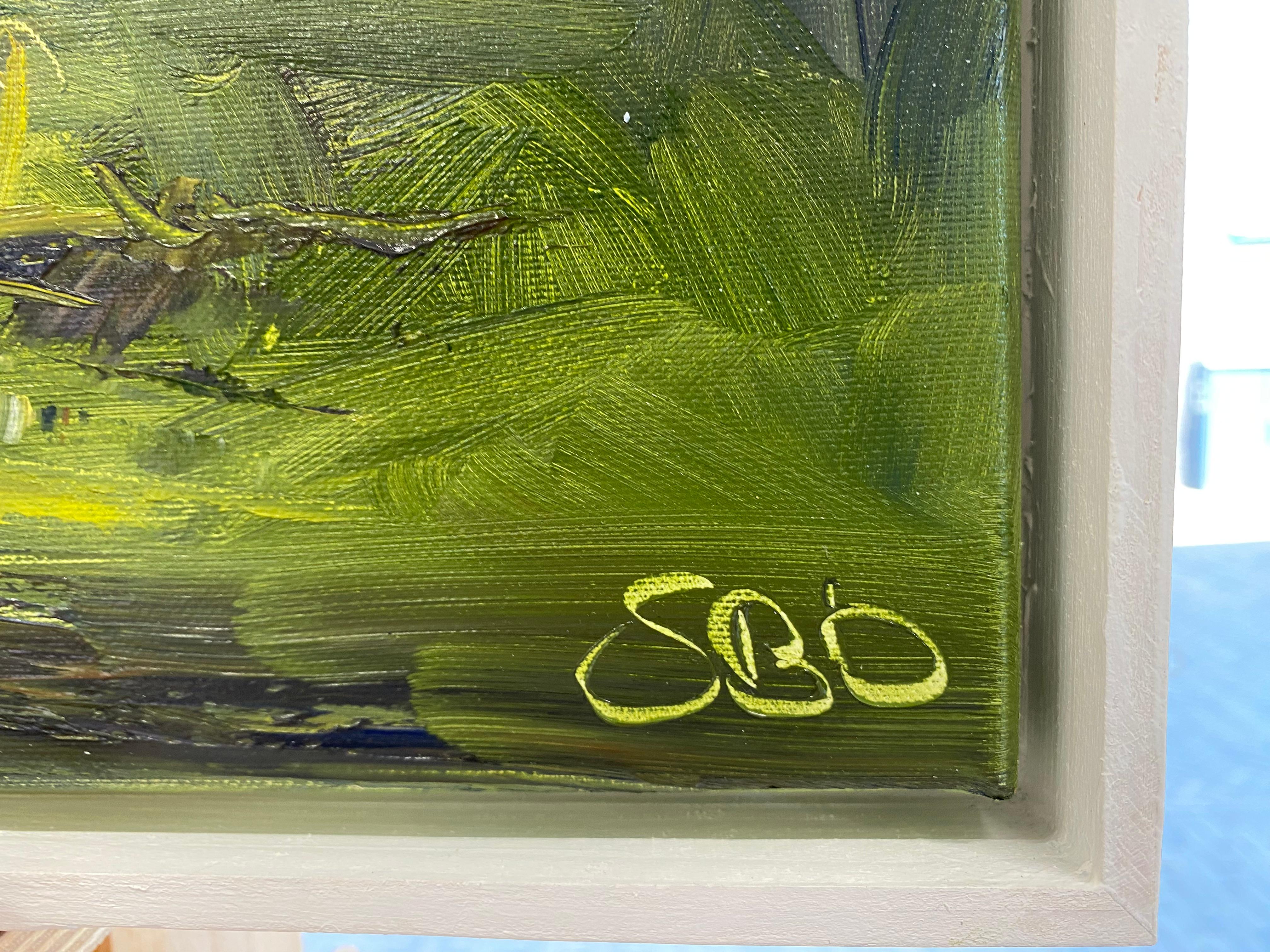 Love you more - 21st Century Contemporary impressionist Painting of a landscape For Sale 6
