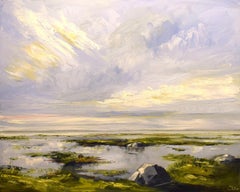 Ti amo di più - Pittura impressionista contemporanea del 21° secolo di un paesaggio