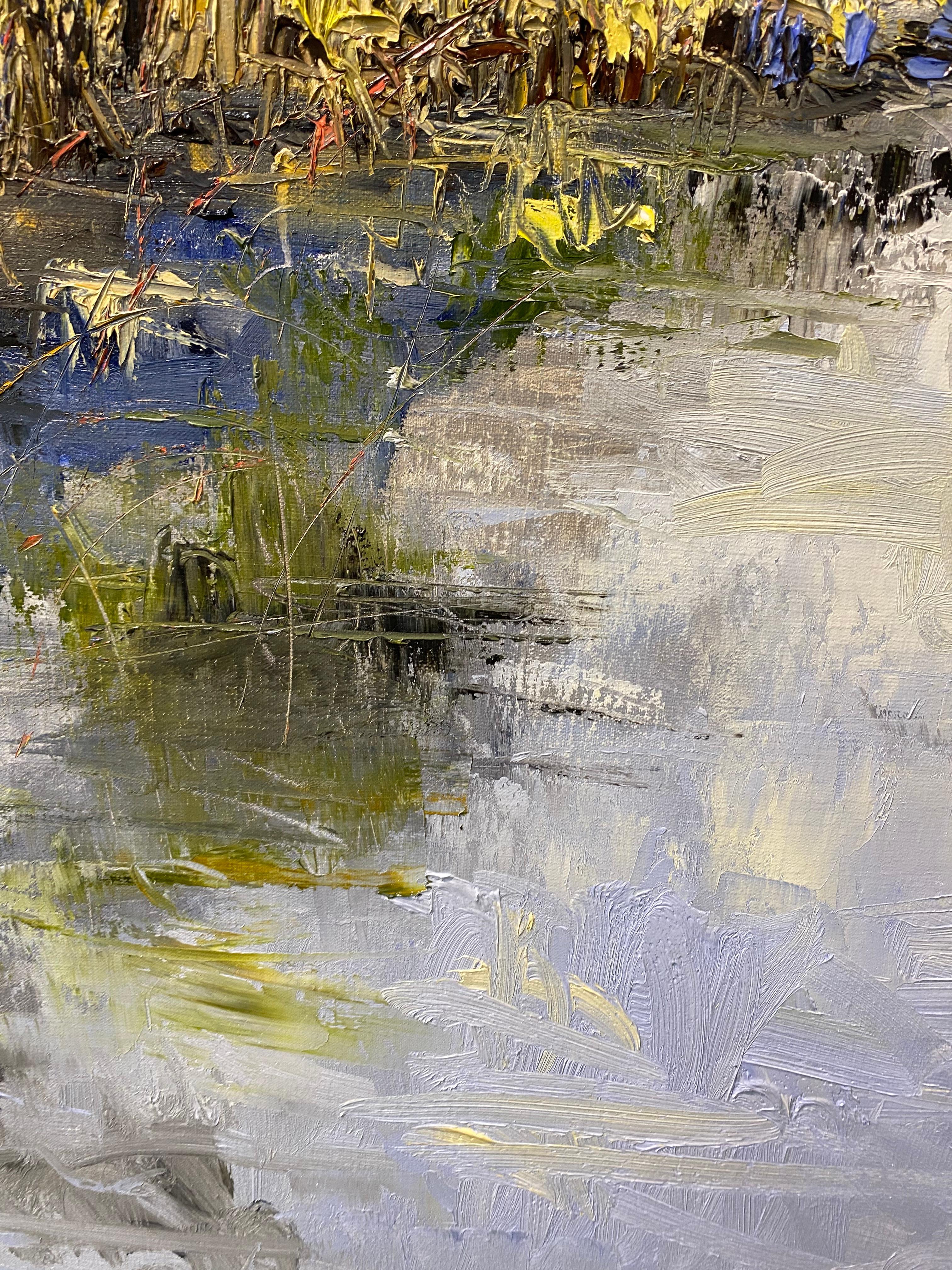 My friend - 21st Century Contemporary impressionist Painting of a landscape For Sale 7
