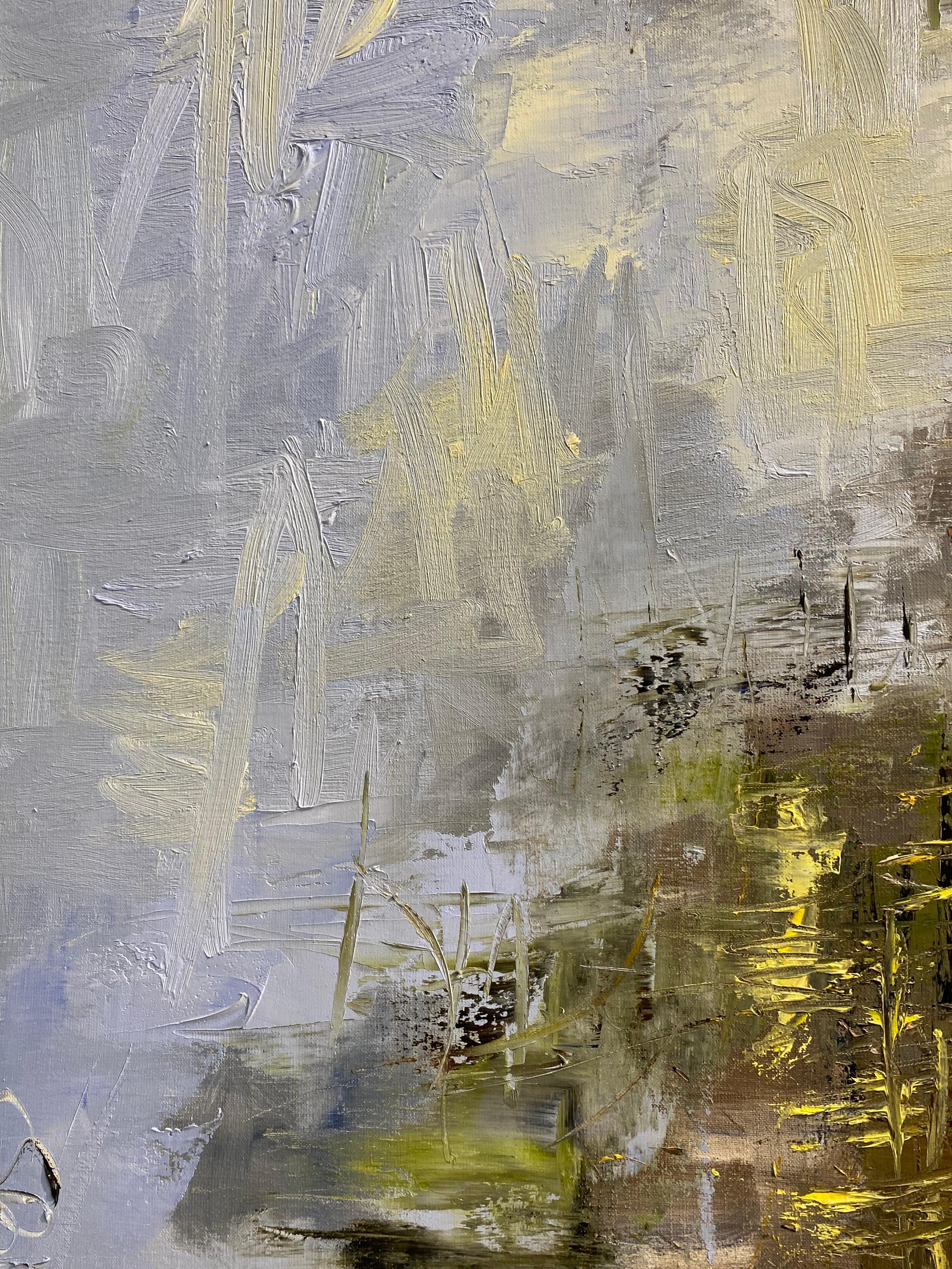 My friend - 21st Century Contemporary impressionist Painting of a landscape For Sale 8