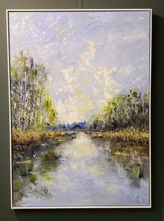 My friend - 21st Century Contemporary impressionist Painting of a landscape