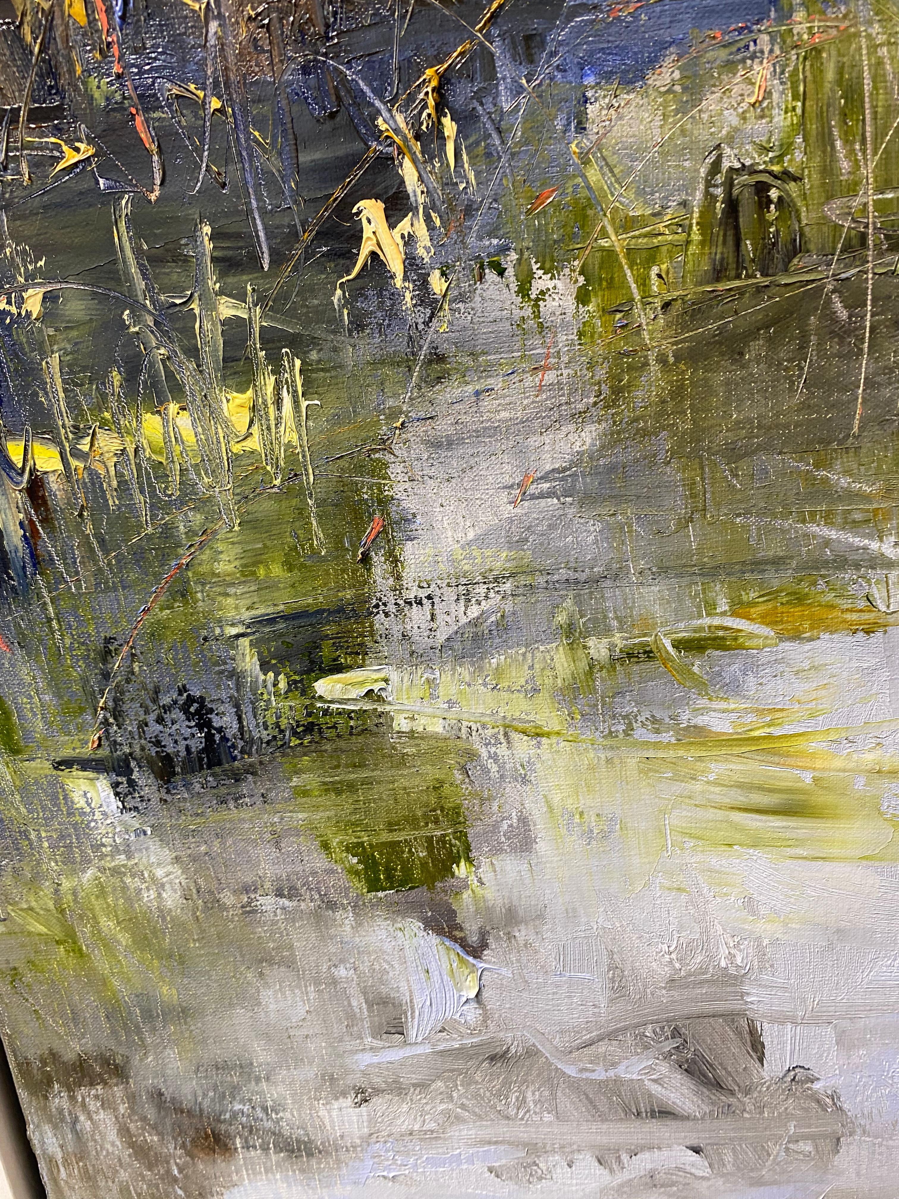 My friend - 21st Century Contemporary impressionist Painting of a landscape For Sale 6