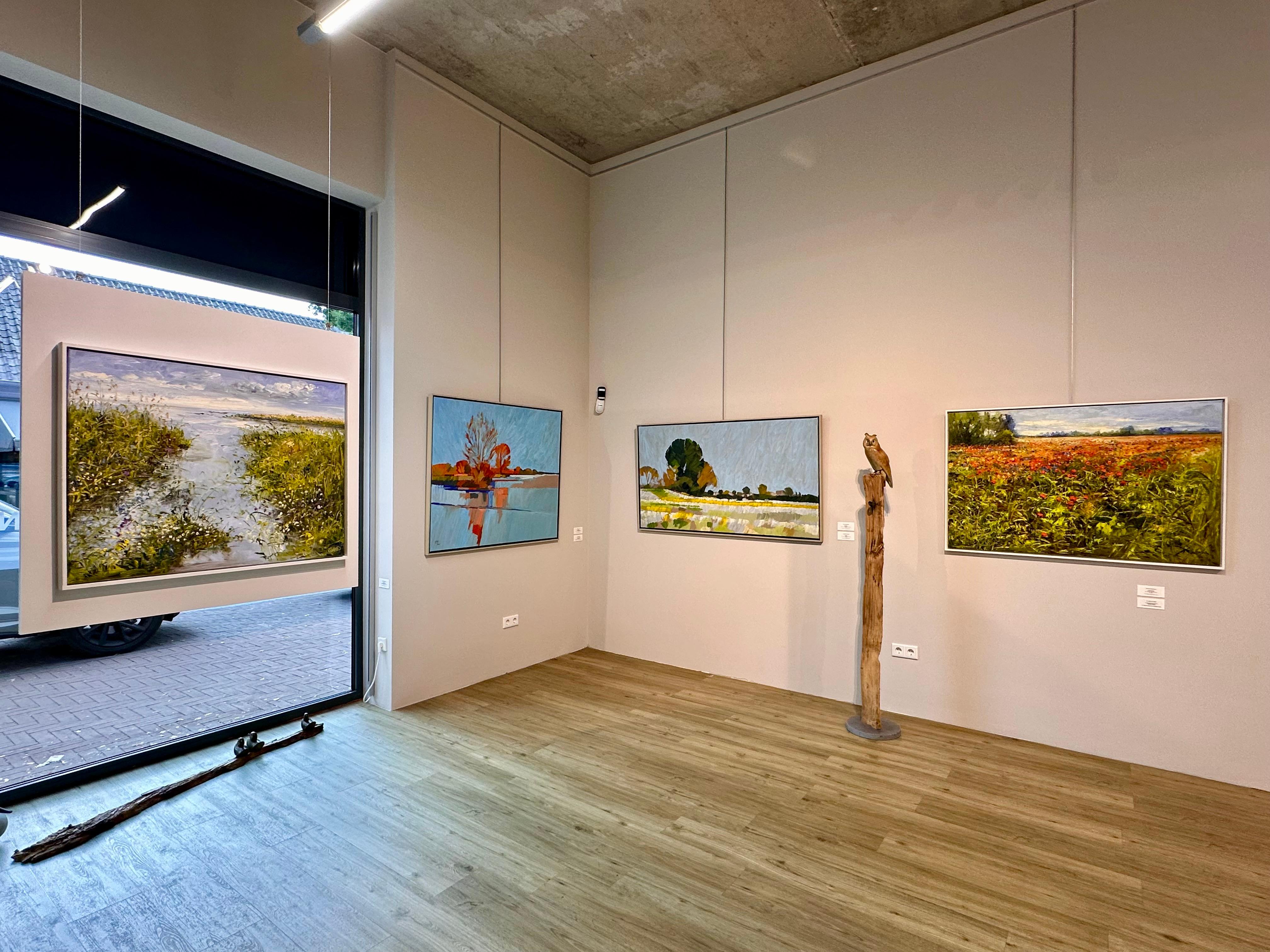 L'espoir de la Nature - Paysage impressionniste contemporain du 21e siècle - Contemporain Painting par Sonja Brussen