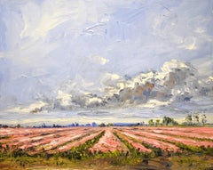 Pretty in Pink - 21st Century Contemporary impressionist Painting of a landscape