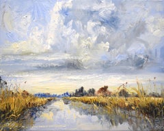 Che vista - Pittura impressionista contemporanea del 21° secolo di un paesaggio