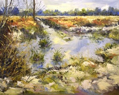 Dove c'è il cuore - Pittura impressionista contemporanea del 21° secolo - Paesaggio