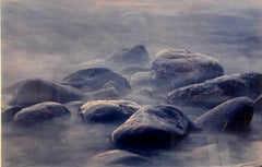 Vintage C Print "Of Time and Change" Rocas en la orilla del mar