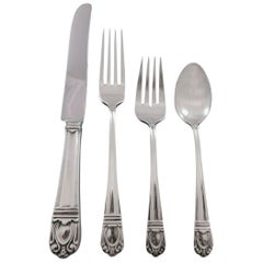 Used Sonja by International Sterling Silver Flatware Set 12 Service 52 Pieces