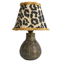 Sonja Katzin Geometrical Pattern Relief “Zoca” Table Lamp for Nilsjohan, Sweden