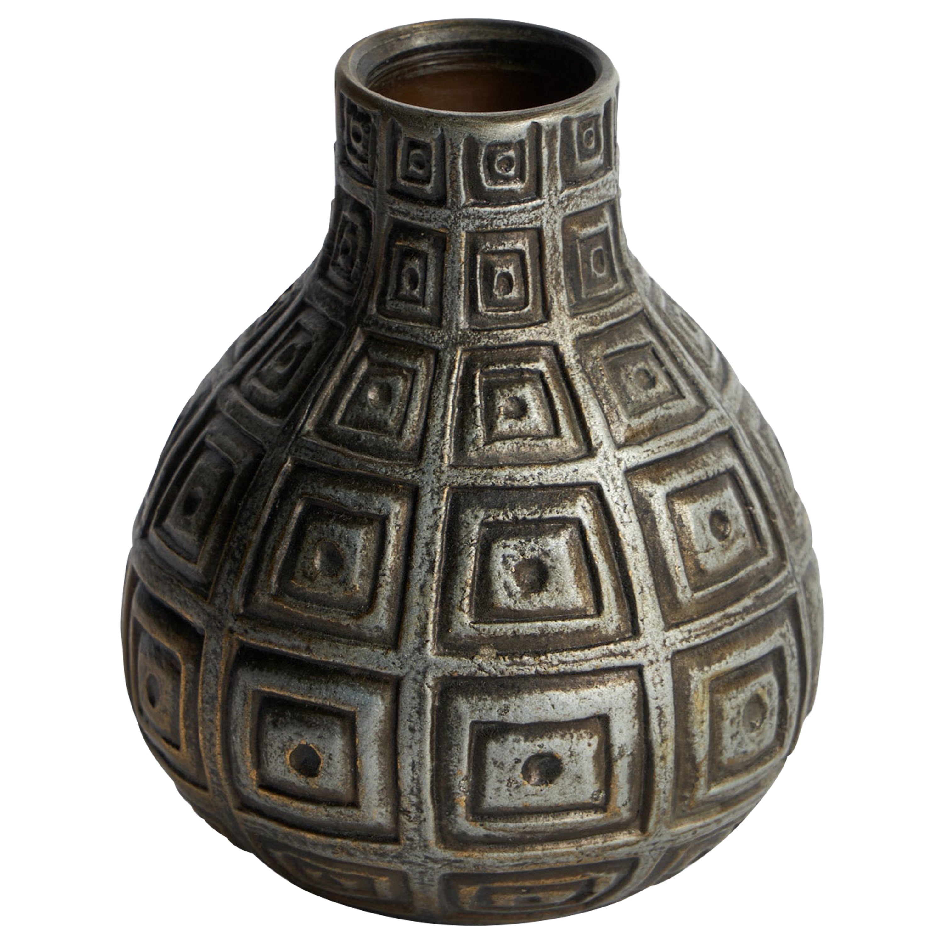 Sonja Katzin, Small Vase, Bronze , Sweden, 1960s