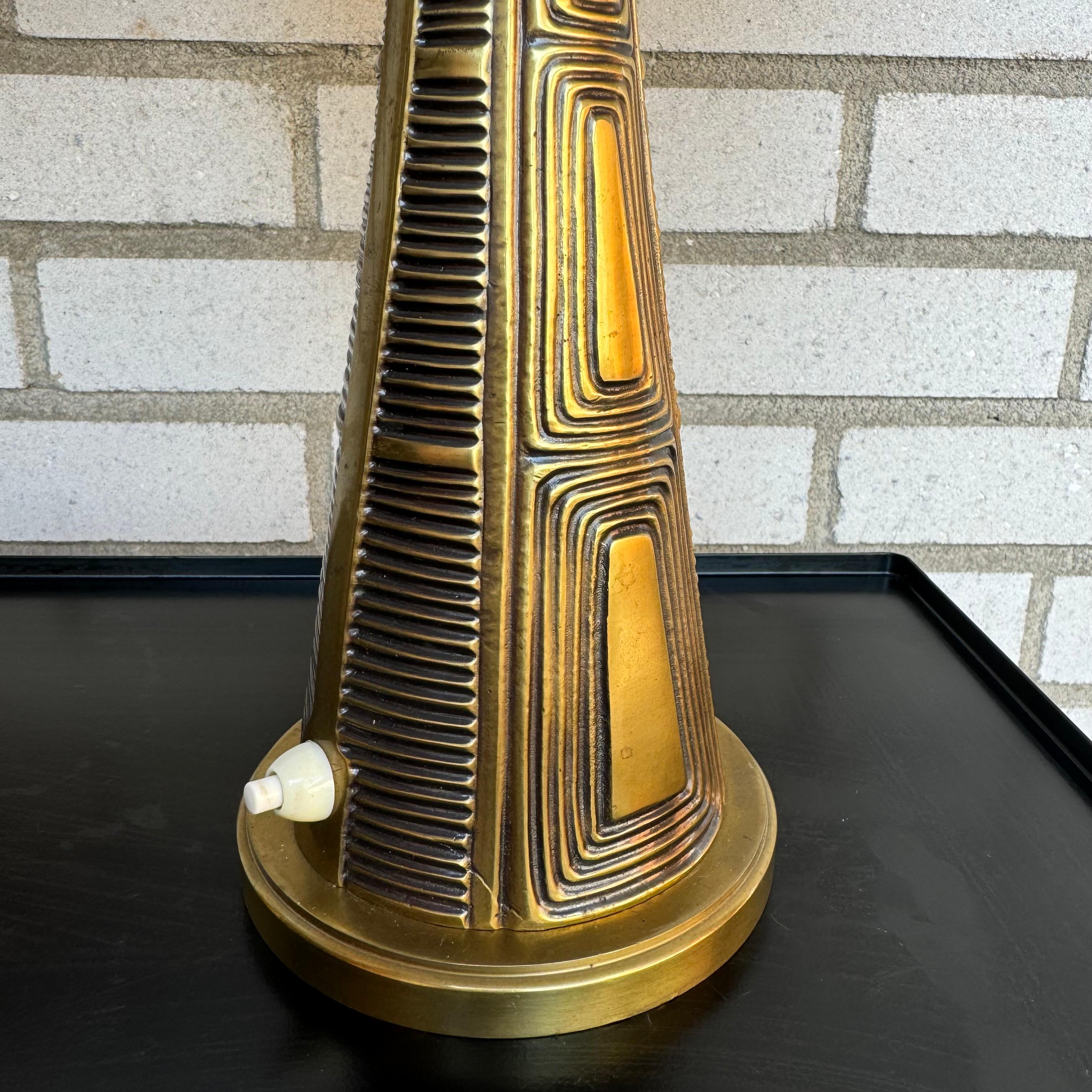 Sonja Katzin, lampes de table, laiton, Suède, années 1940 en vente 1