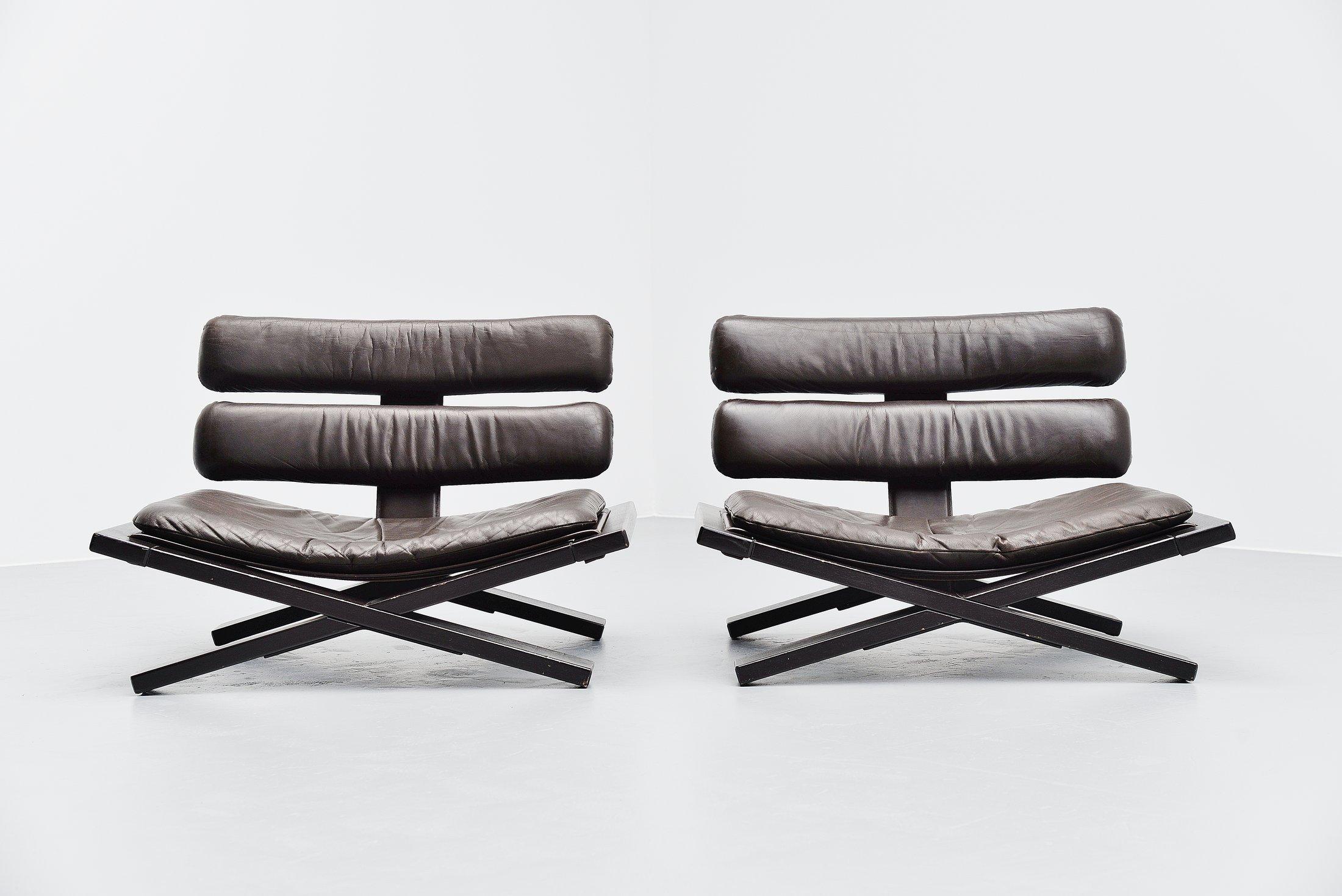 Mid-Century Modern Sonja Wasseur Buddha Chairs, Holland, 1974
