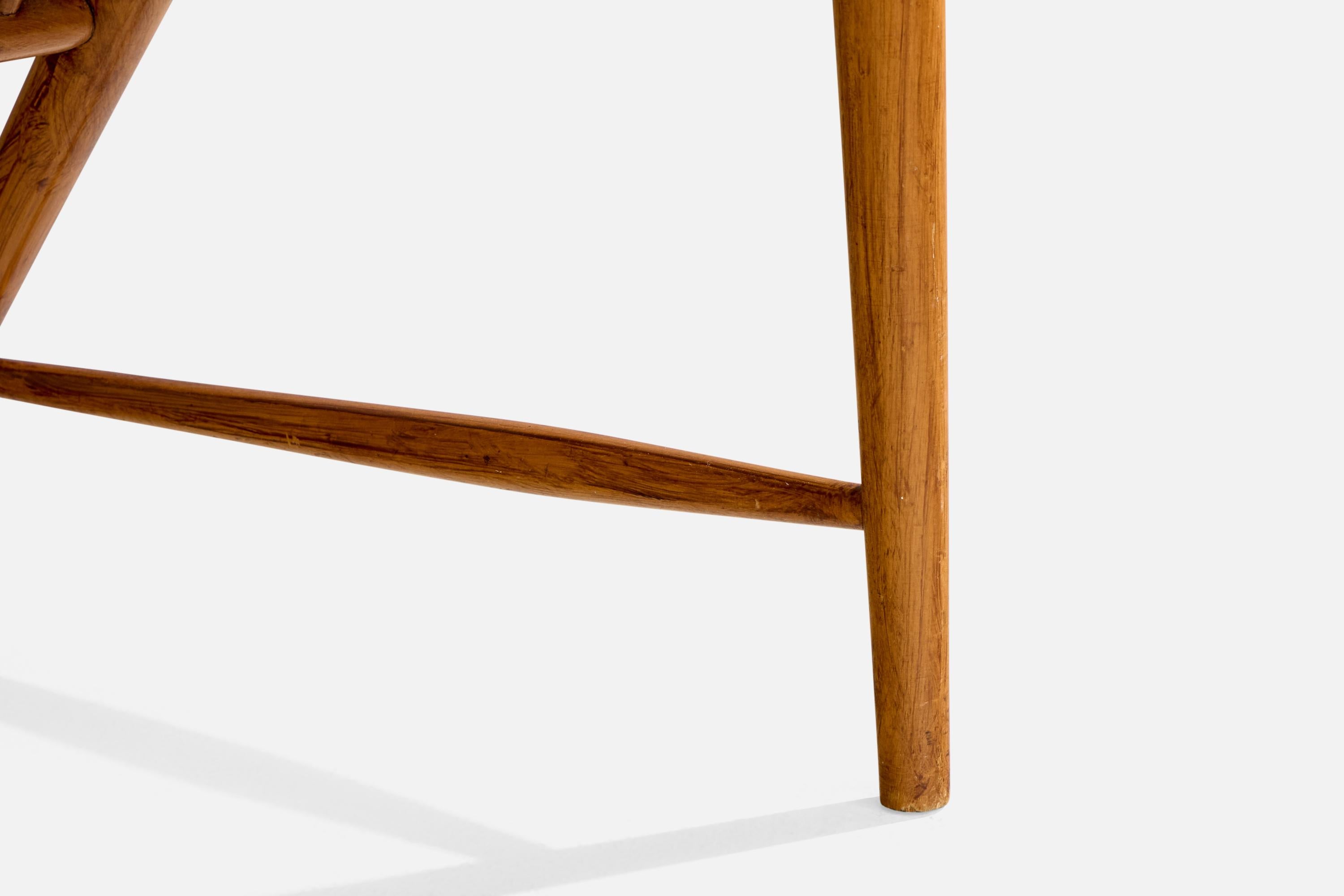 Suédois Sonna Rosén, fauteuil, Wood, tissu, Suède, années 1950 en vente