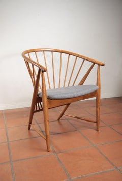 Sonna Rosen Sun Feather Chair for Nassjo Stolfabrik of Sweden, 1948