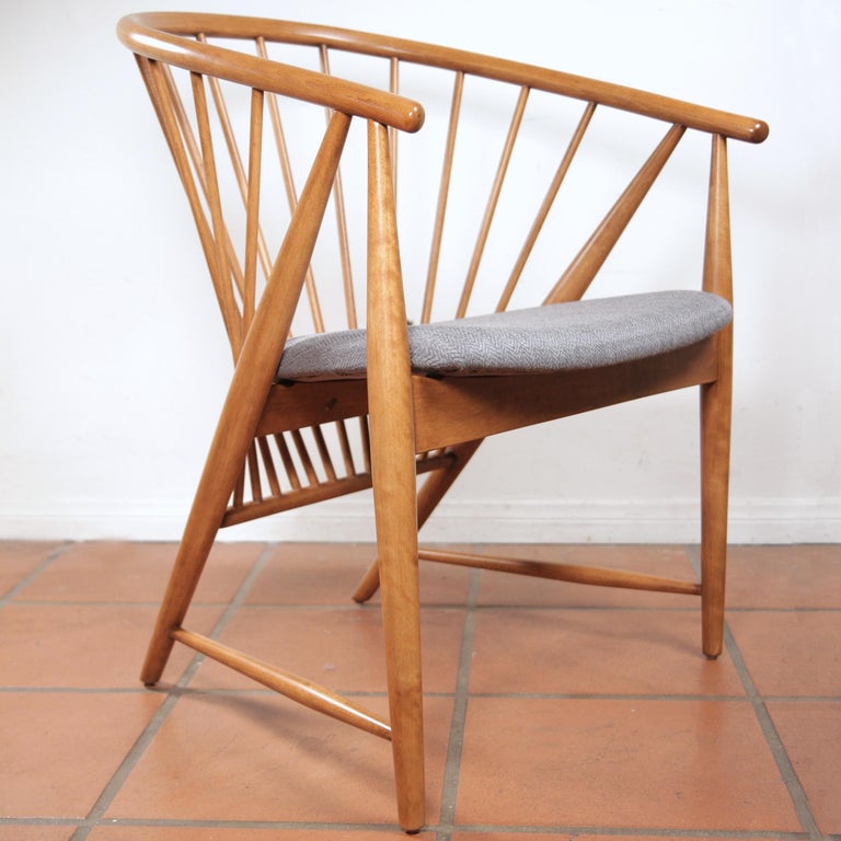 Sonna Rosen Sun Feather Chair for Nassjo Stolfabrik of Sweden, 1948 2