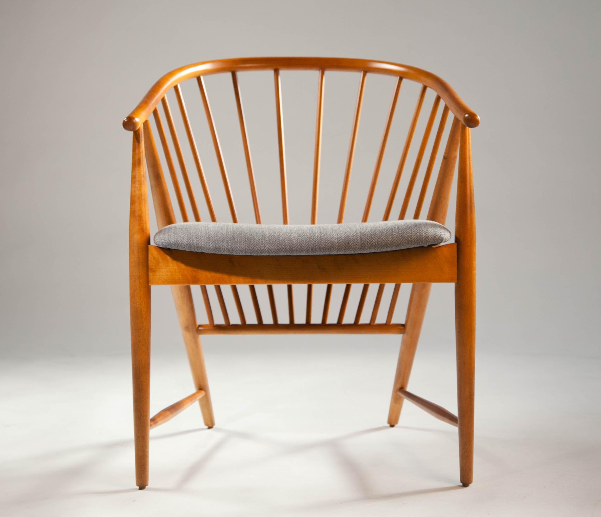 Sonna Rosén Sun Feather Chair for Nassjo Stolfabrik of Sweden, 1950s 2