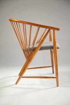 Sonna Rosén Sun Feather Chair for Nassjo Stolfabrik of Sweden, 1950s