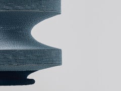 Sonne Ø50 Light in Storm Blue, Hand Crocheted in 100% Mercerized Egyptian Cotton