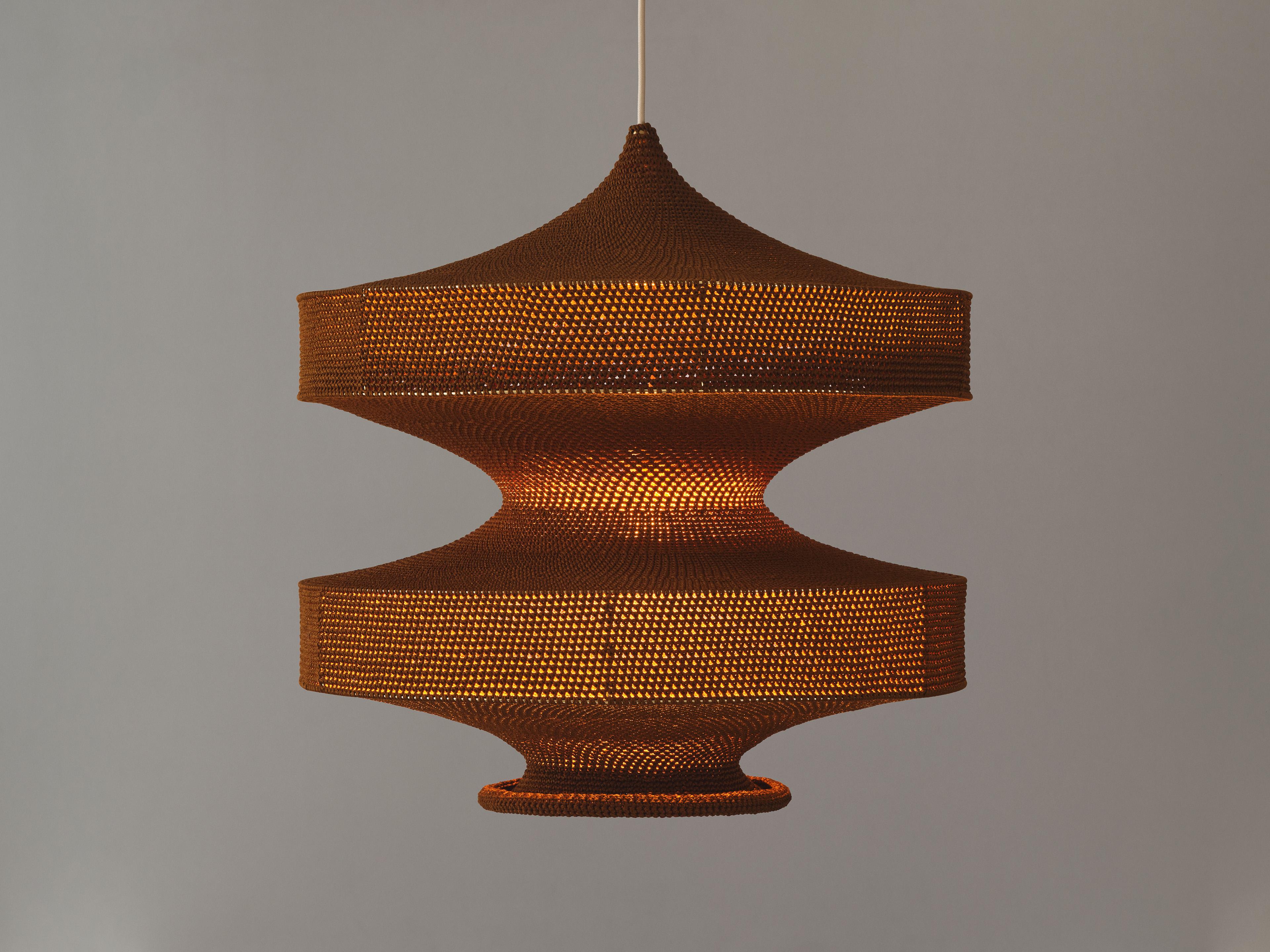Scandinavian Modern Hand Crafted Sonne Pendant, Ø50cm/19.7in For Sale