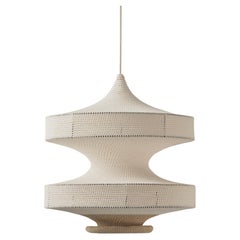 SONNE Lampe pendante Ø50cm/19.7in, Crochetée à la main en 100% coton égyptien