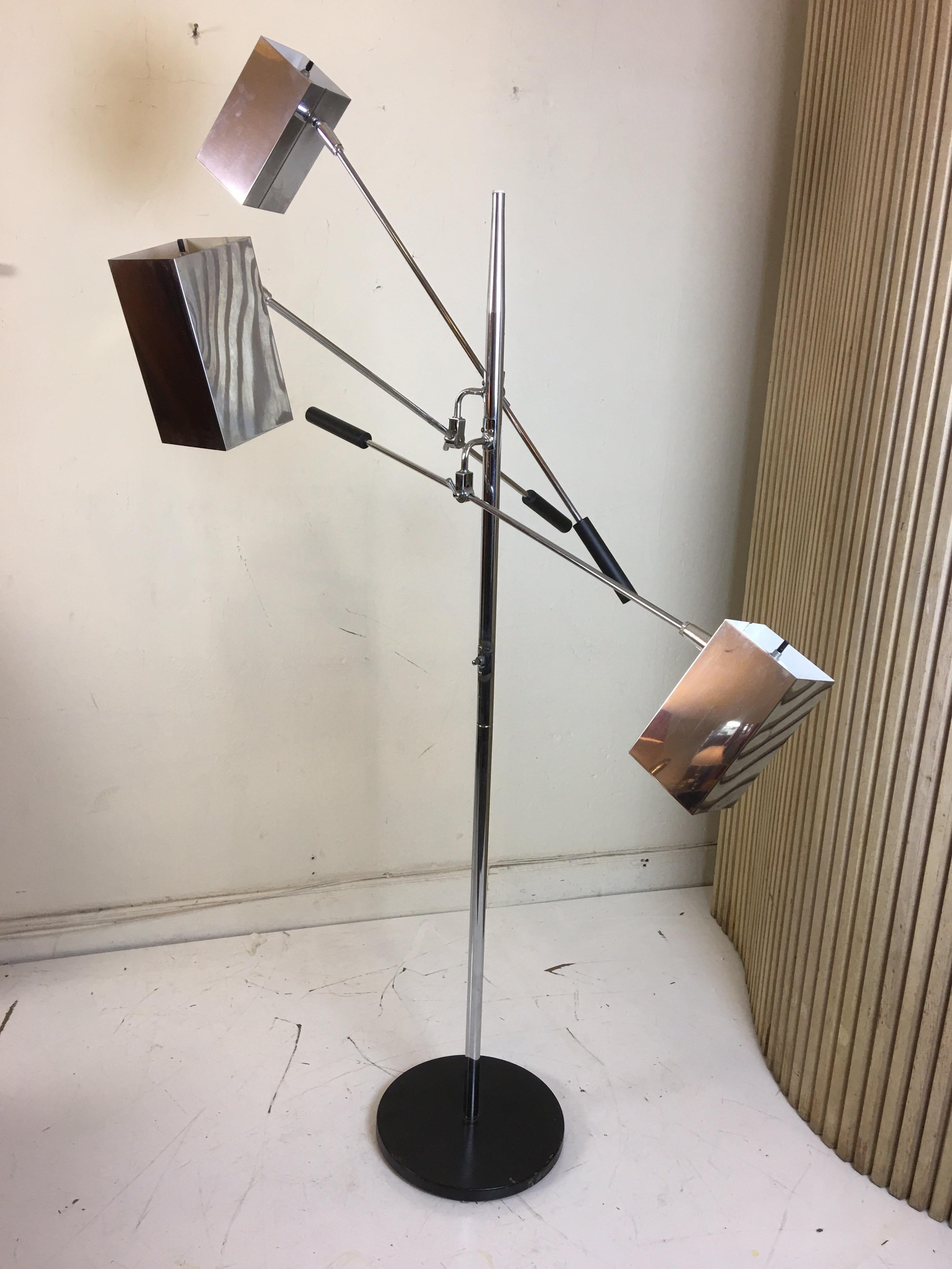 American Sonneman 3 Shade Floor Lamp