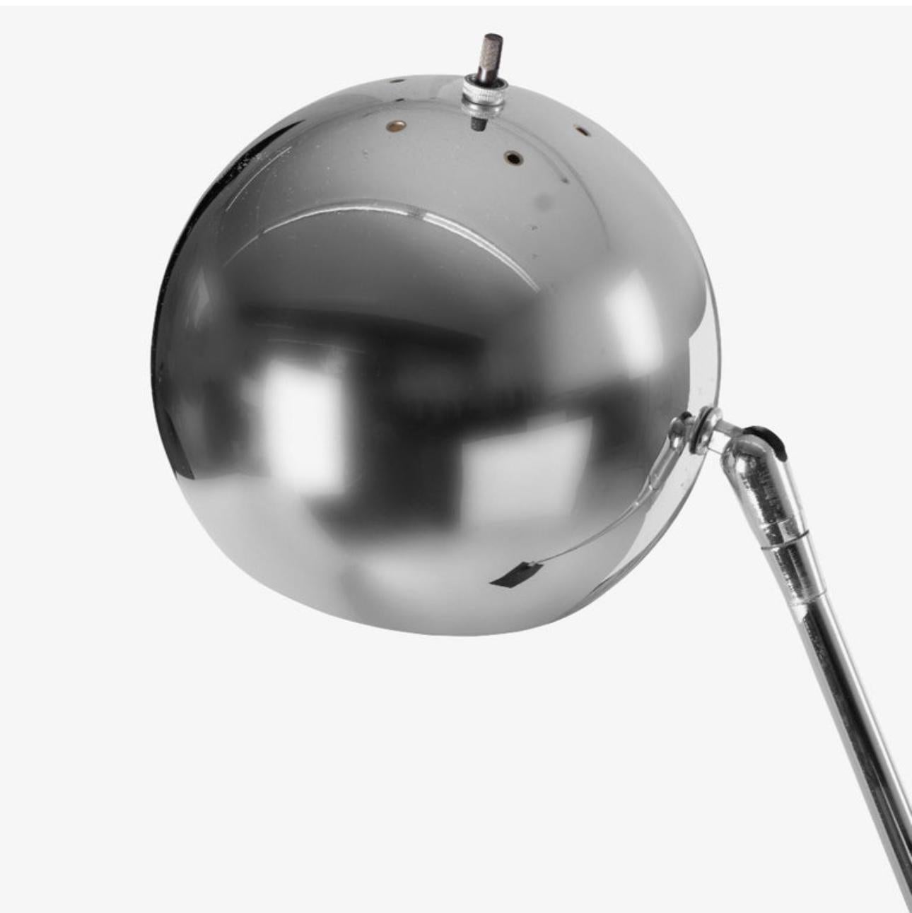 American Sonneman Chrome Eyeball Articulating Floor Lamp For Sale