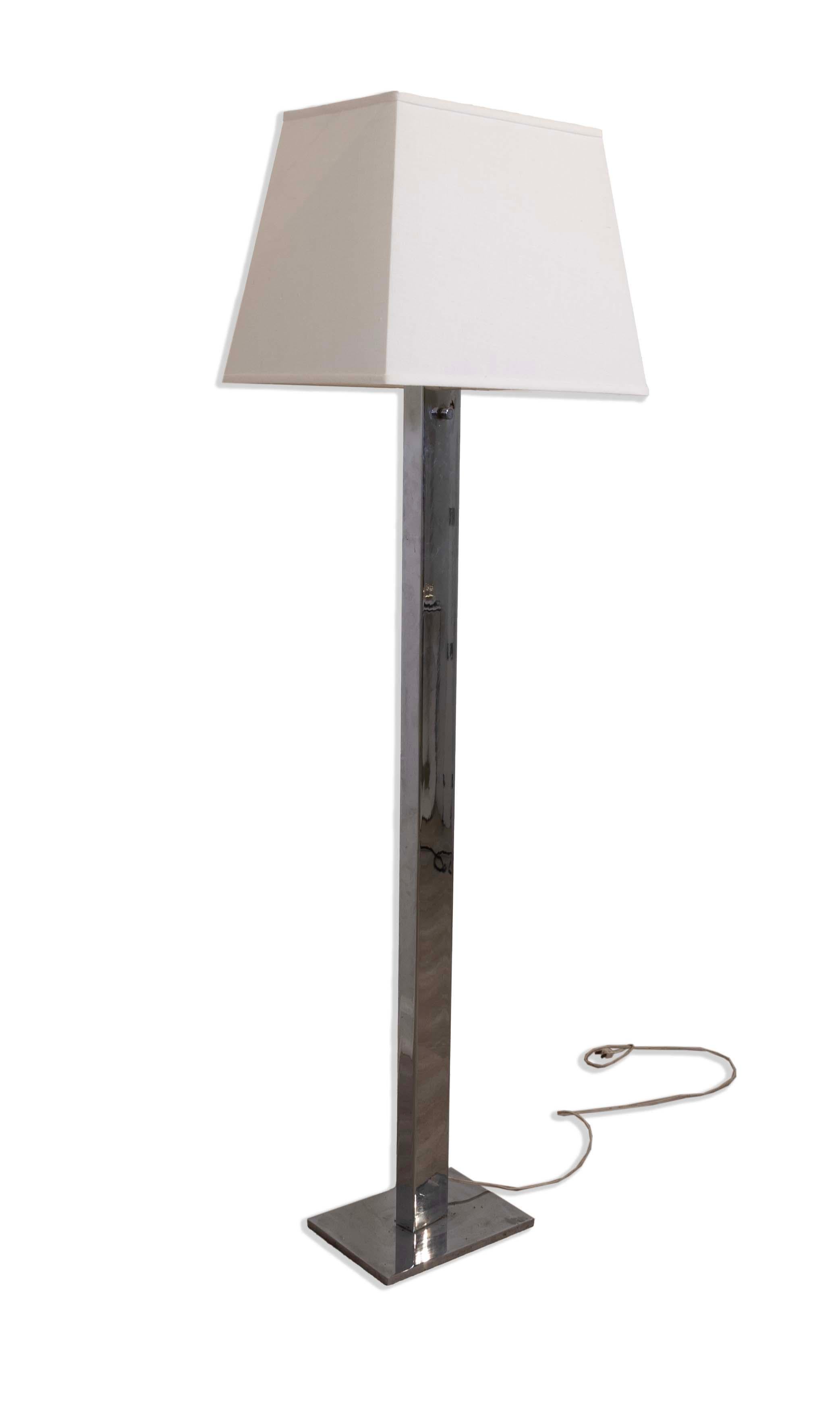Chinese Sonneman Chrome Floor Lamp Post Modern Three Settings For Sale
