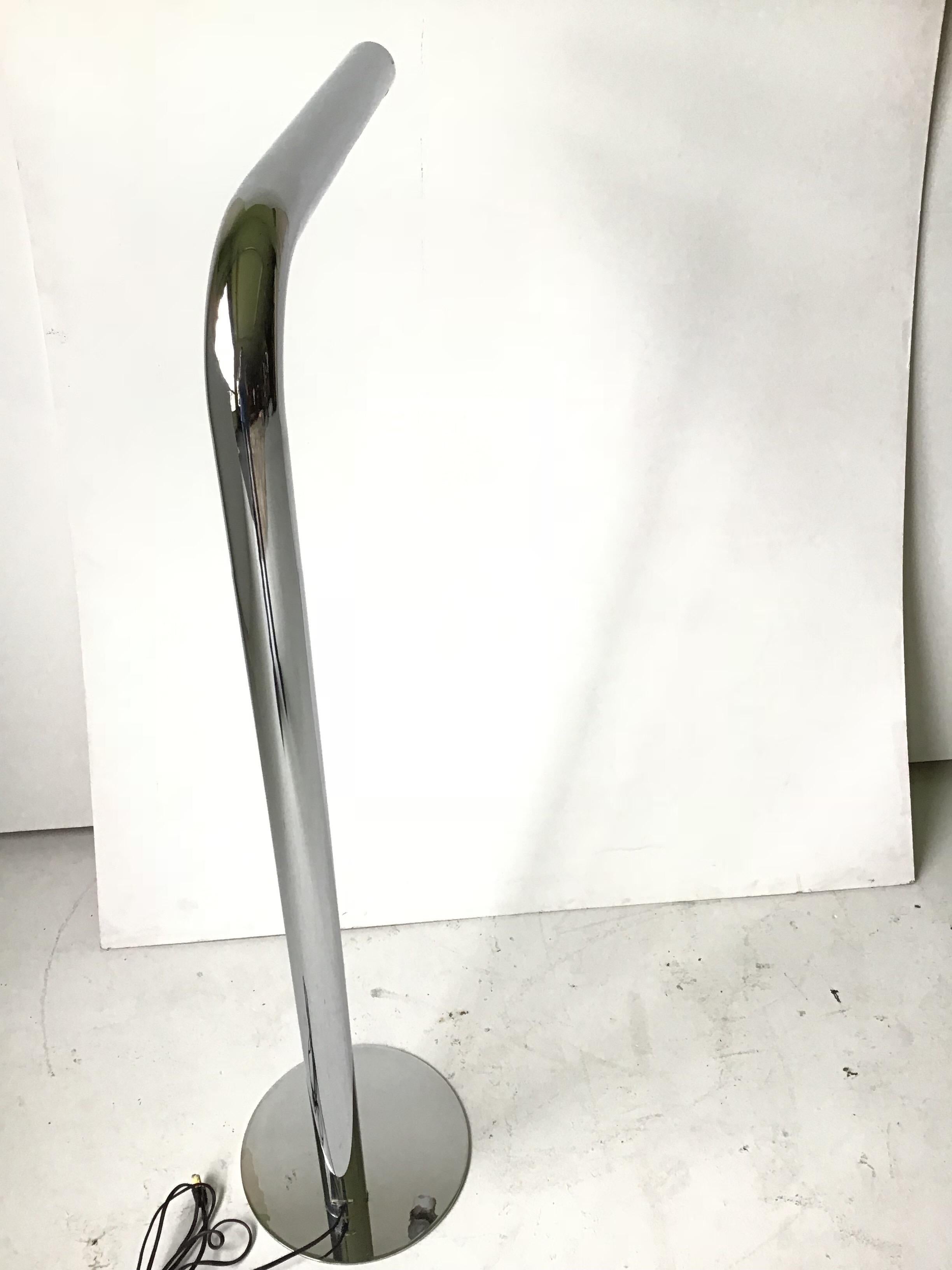 Sonneman Chrome Tube Floor Lamp For Sale 1