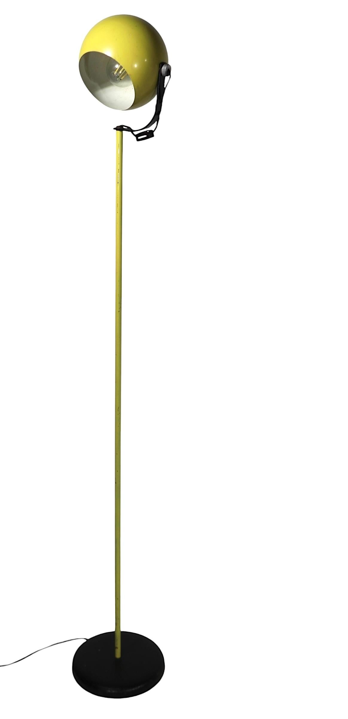 Sonneman Eyeball Floor Lamp c 1960/70's In Good Condition For Sale In New York, NY