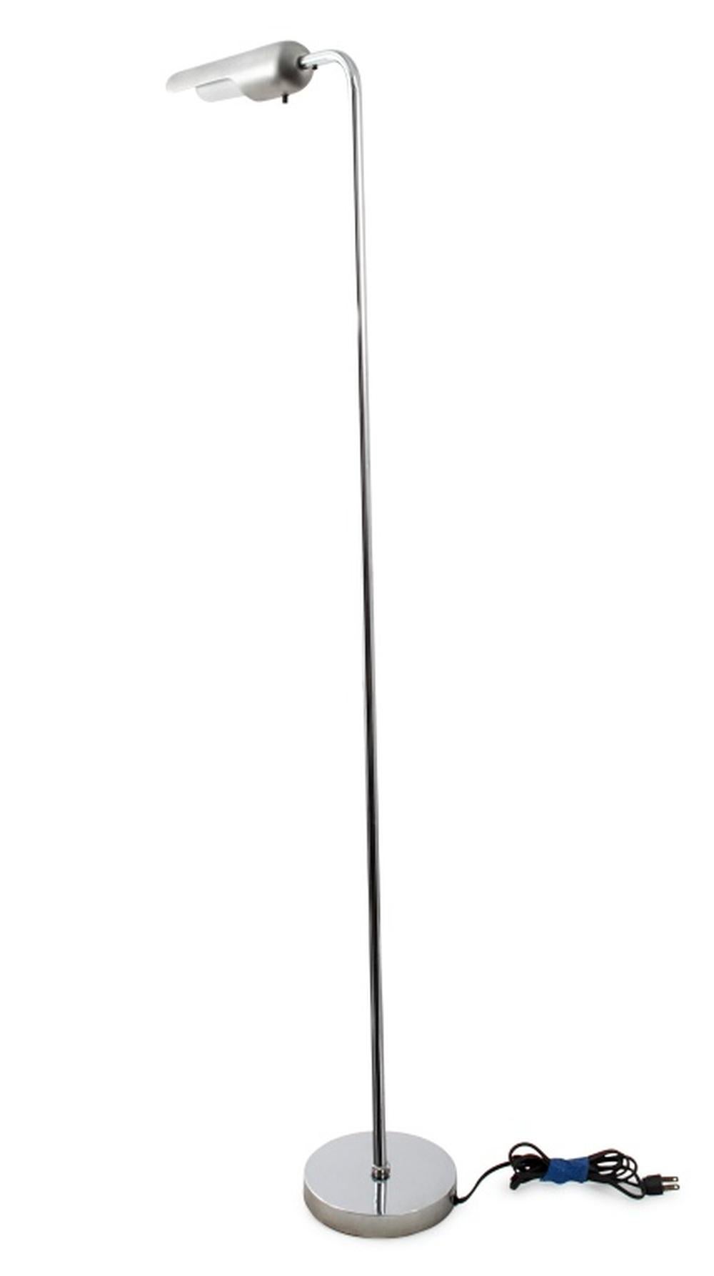 Sonneman Midcentury Modern Chrome Reading Lamp. 45.5