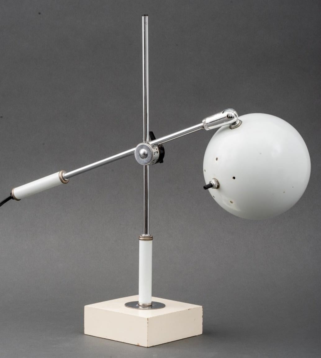 Metal Sonneman Mid-Century Modern Desk Lamp For Sale