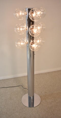 Sonneman Style Chrome Floor Lamp with 12 Lights