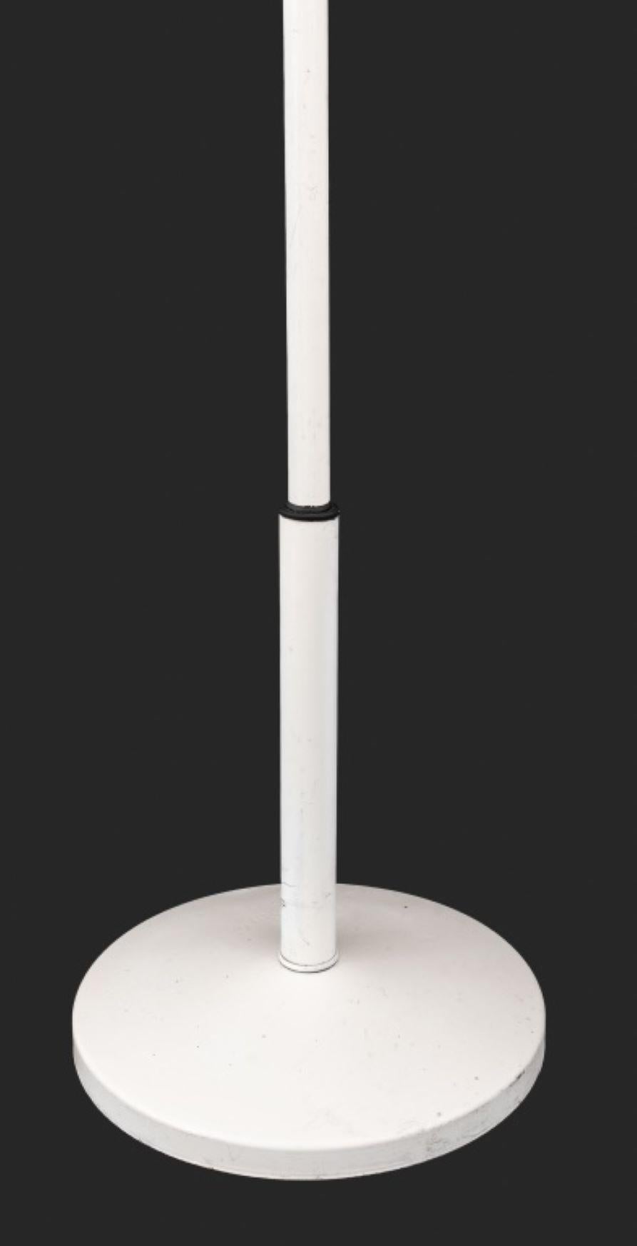 Modern Sonneman Style White Painted 3-Light Floor Lamp