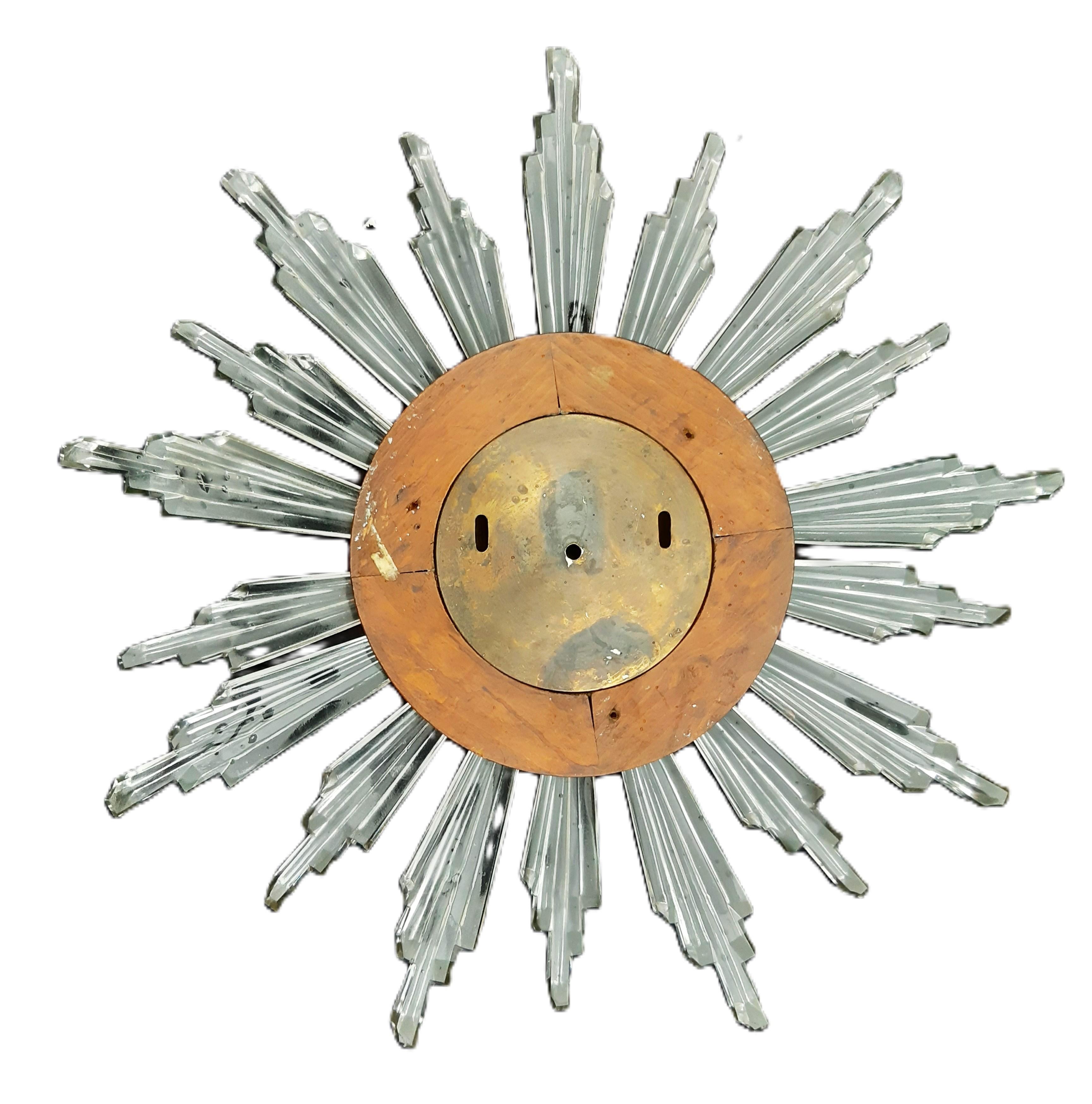 Sonnenuhr Sunburst clock 1960s For Sale 4