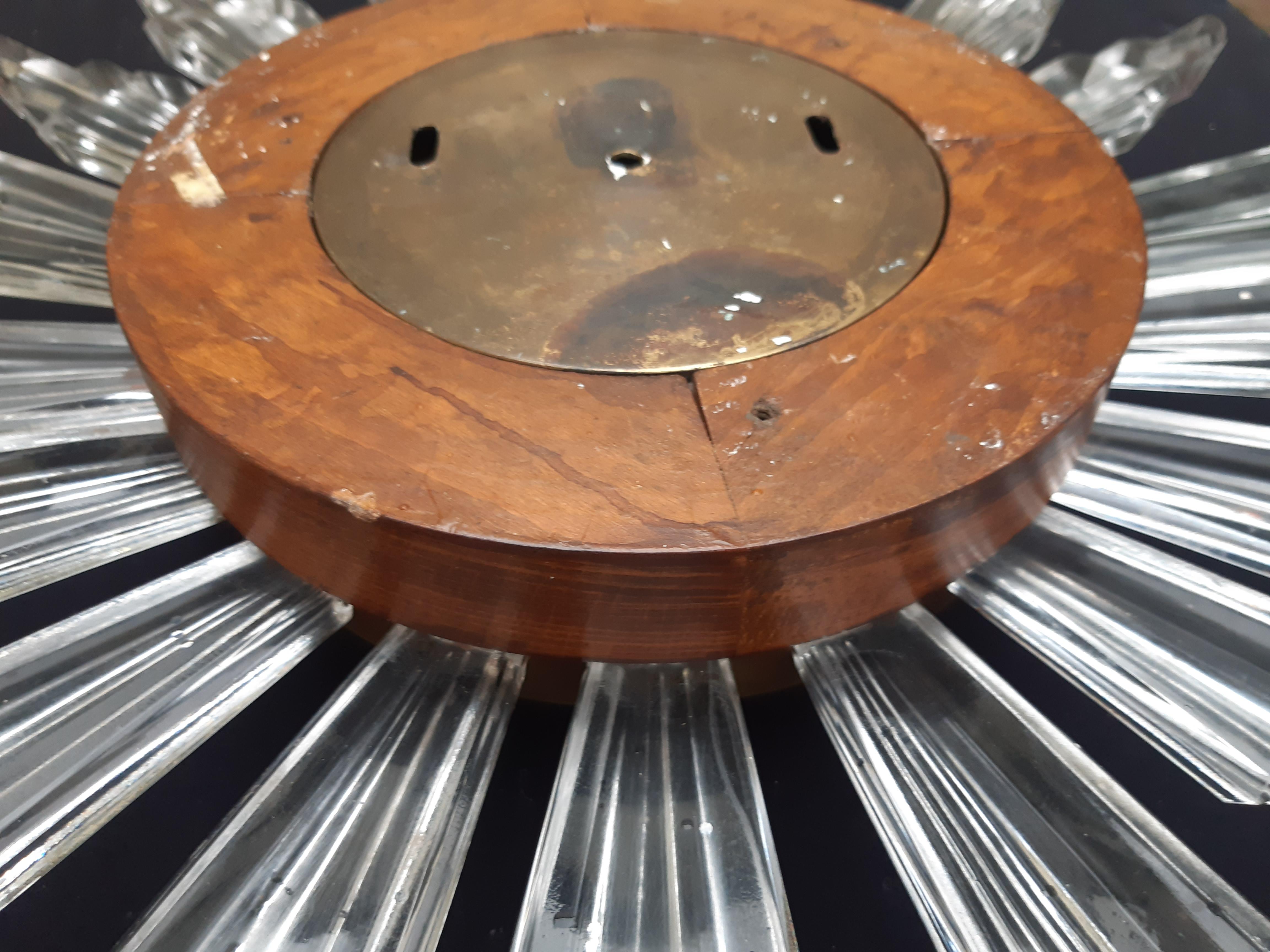 Sonnenuhr Sunburst clock 1960s For Sale 5