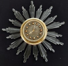 Horloge Sonnenuhr Sunburst 1960s