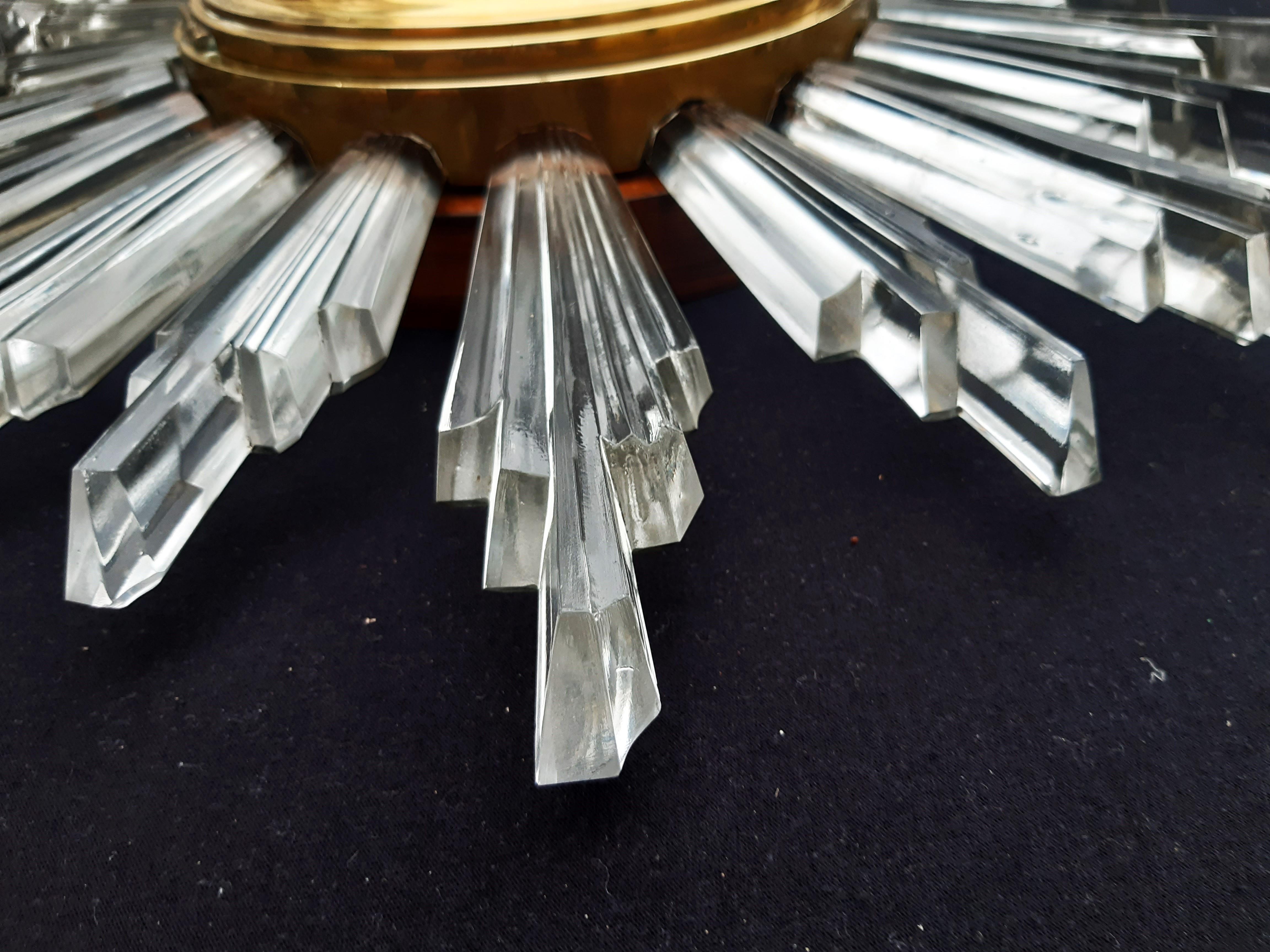 Sonnenuhr Sunburst clock 1960s In Good Condition For Sale In Aachen, DE