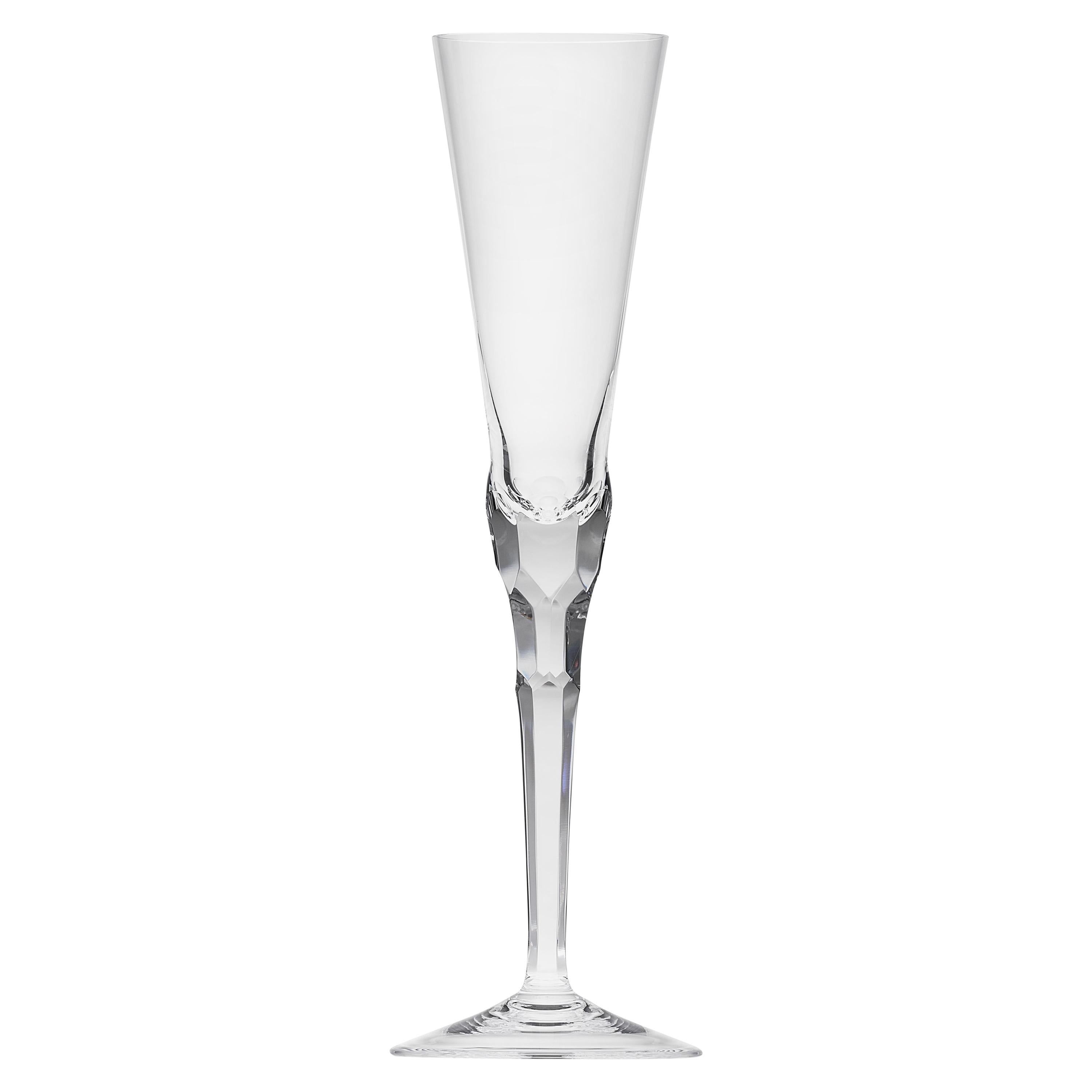 Sonnet Champagne Flute Lead Free Crystal Glass Clear 4 73 Oz For Sale At 1stdibs