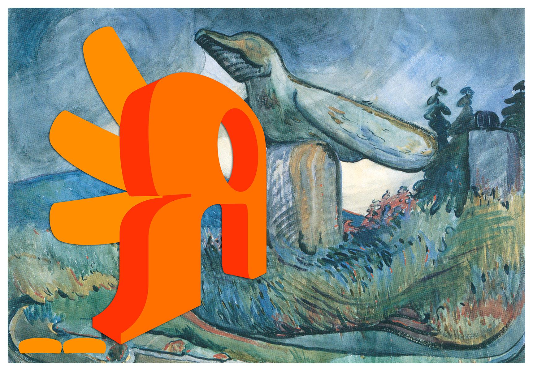 Abstract Print de Sonny Assu - Hace muchísimo tiempo que la gente estaba aquí, ¿verdad?