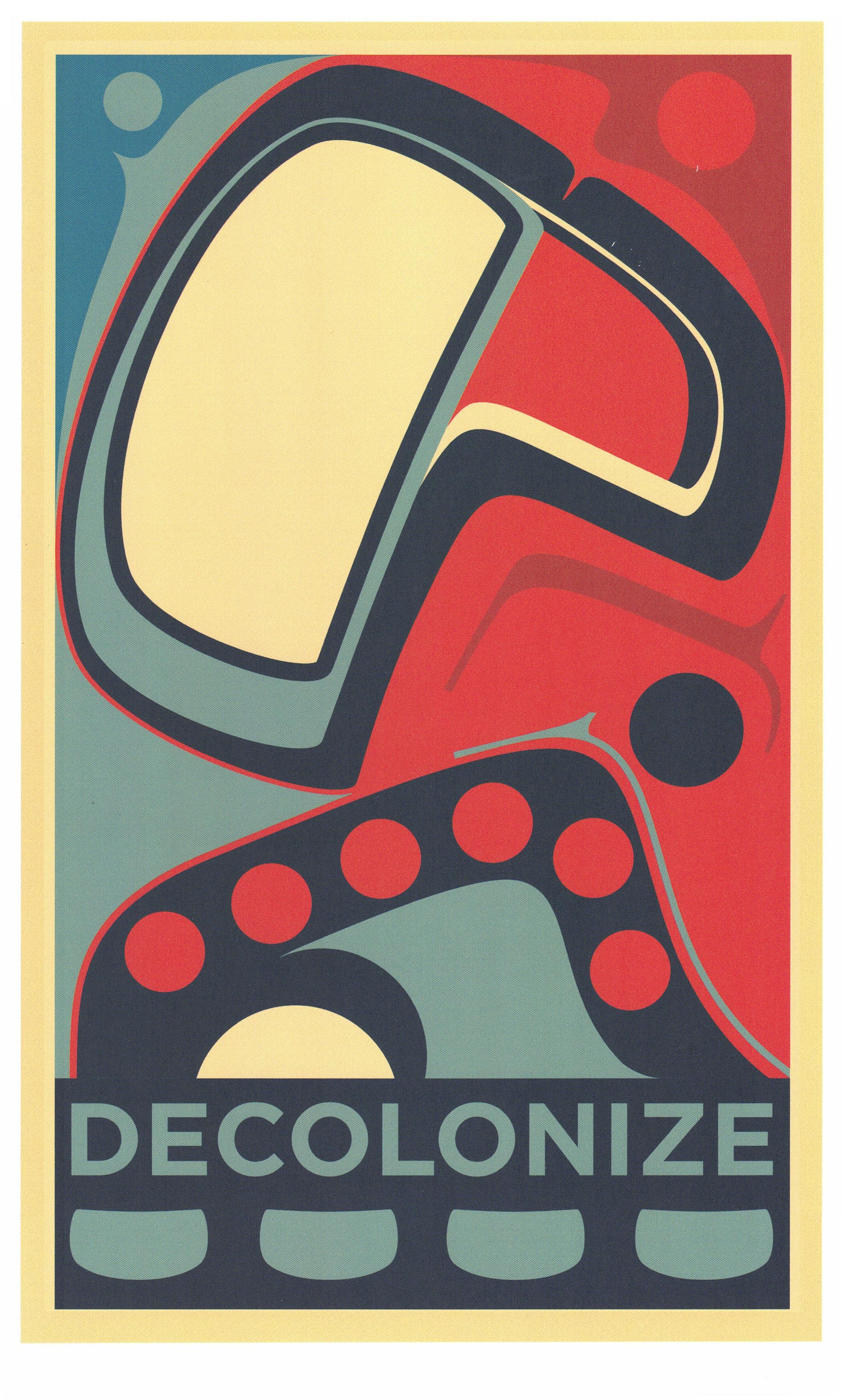 Sonny Assu Abstract Print - There is Hope, If We Rise (Decolonize)