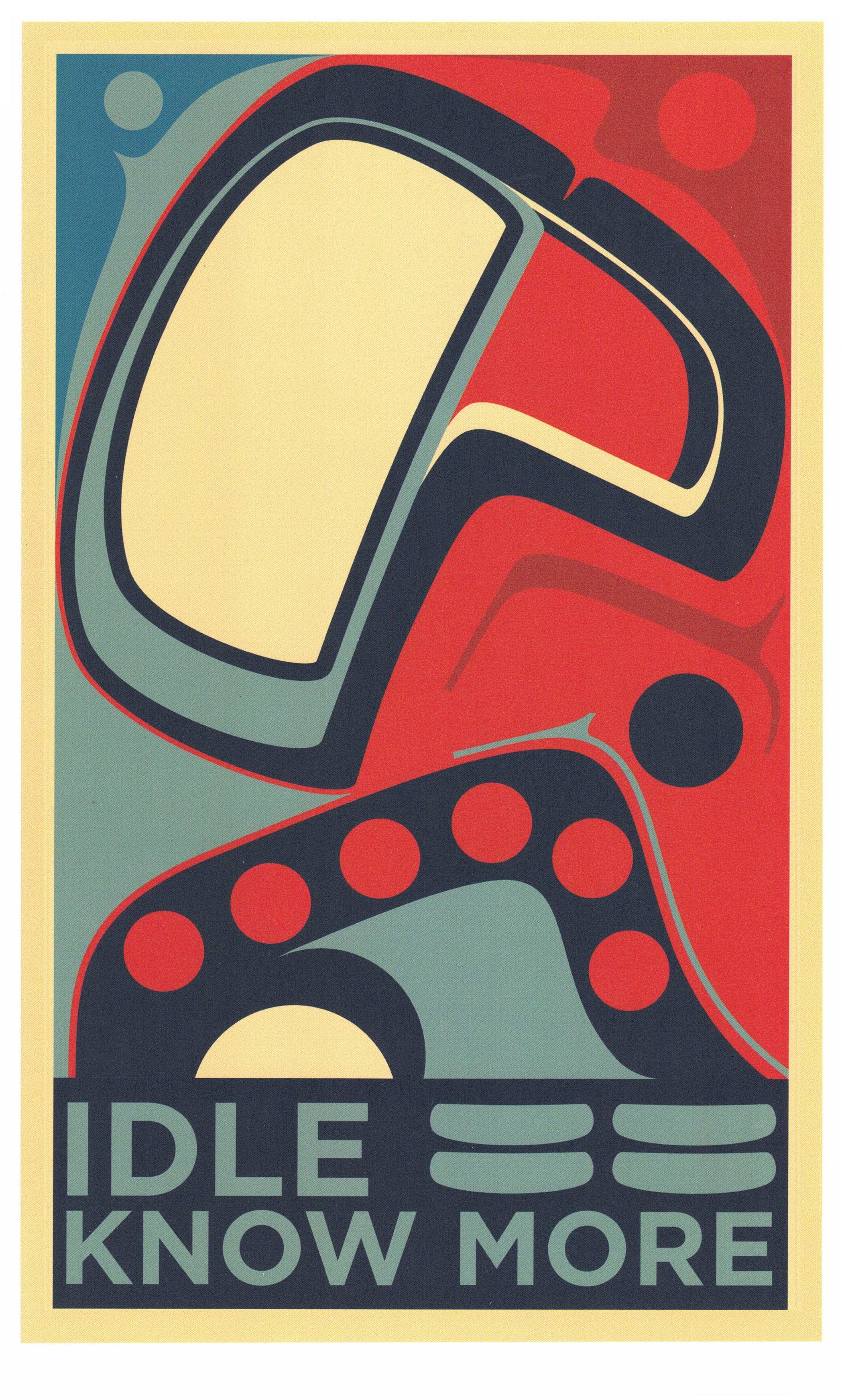 Sonny Assu Abstract Print - There is Hope, If We Rise (Idle Know More)