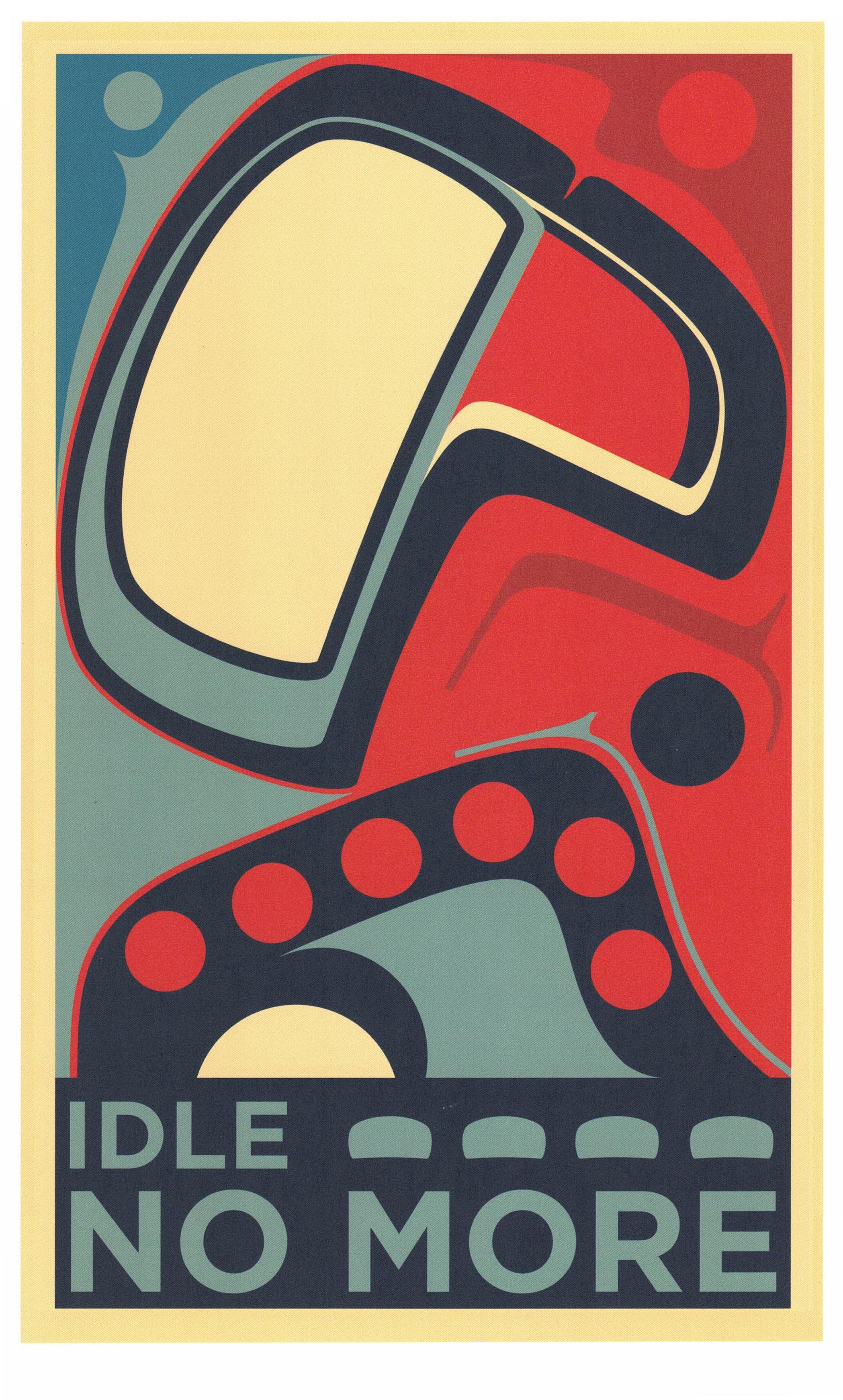 Sonny Assu Abstract Print - There is Hope, If We Rise (Idle No More)