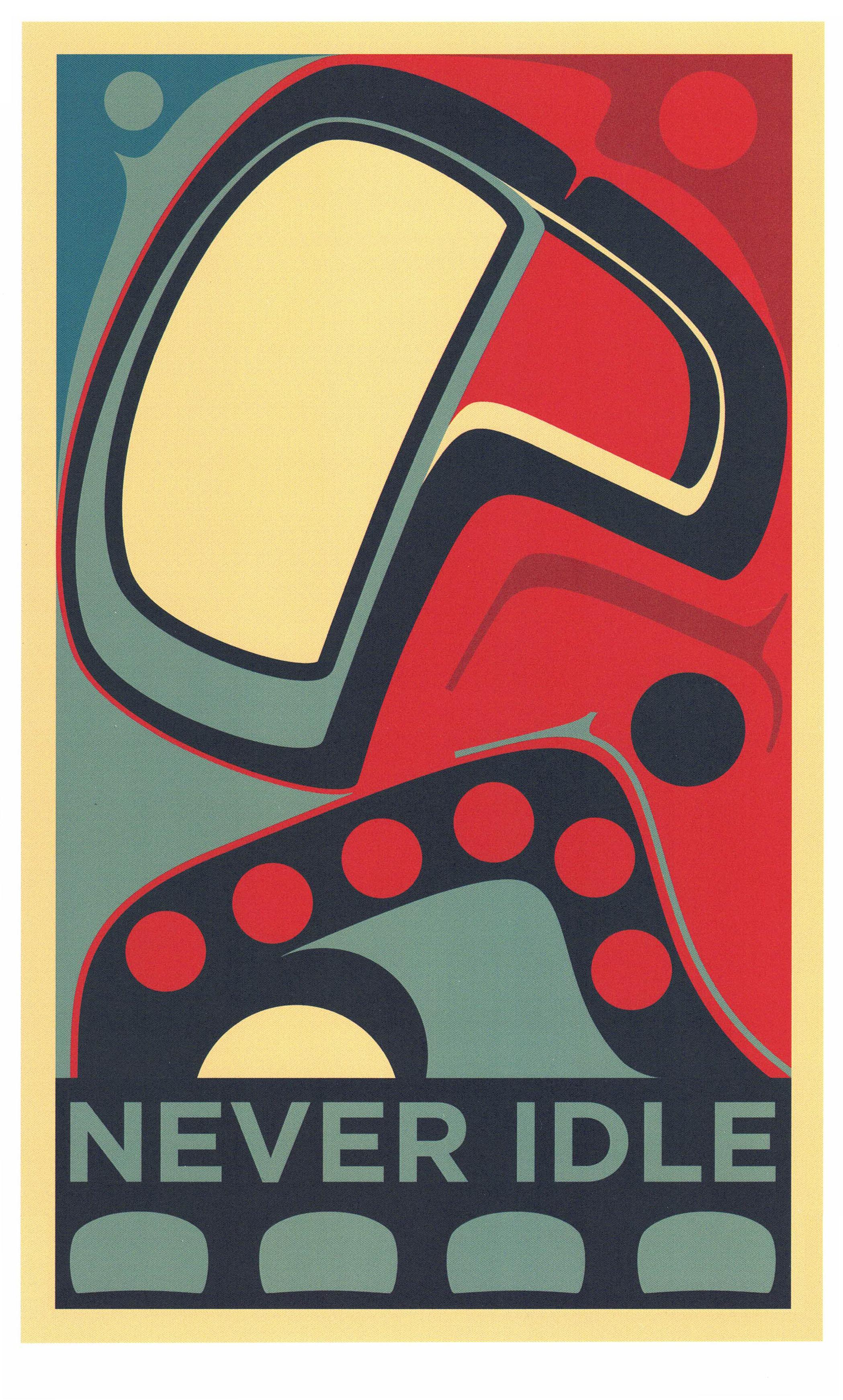 Sonny Assu Abstract Print - There is Hope, If We Rise (Never Idle)