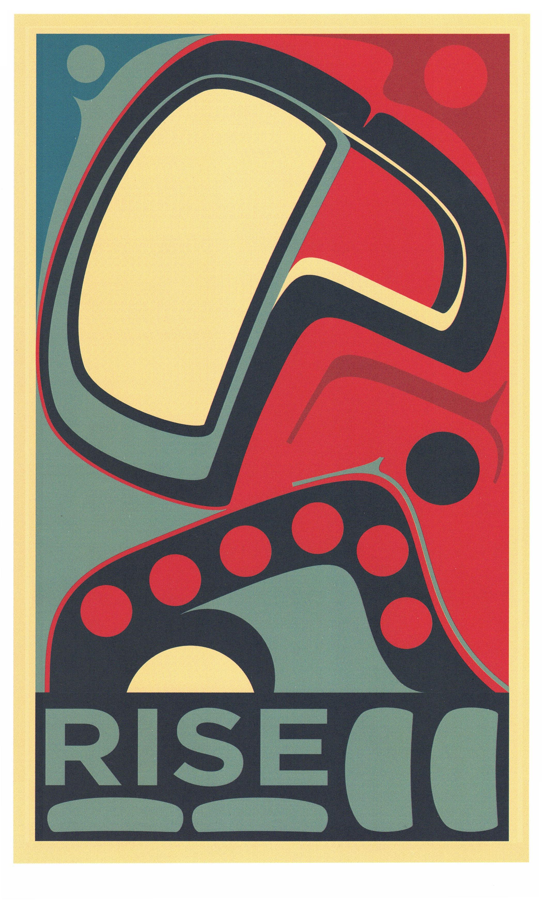 Sonny Assu Abstract Print - There is Hope, If We Rise (Rise)