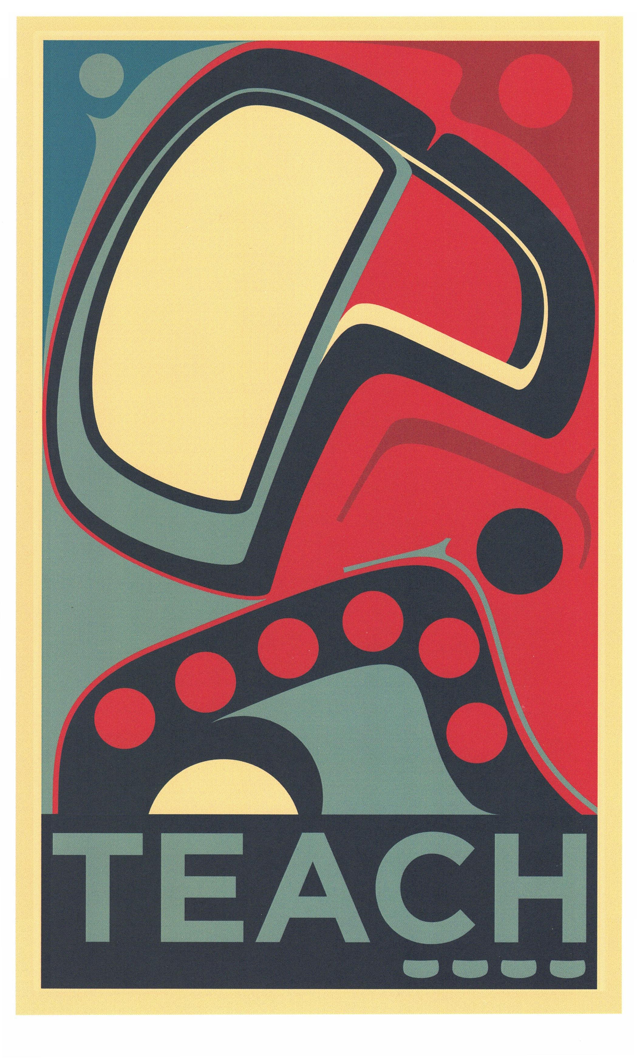 Sonny Assu Abstract Print - There is Hope, If We Rise (Teach)