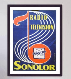 Sonocolor Radio Television Original Poster, 1959