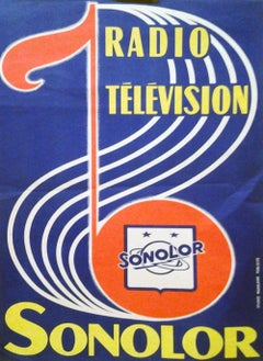 Sonocolor Radio Television Original Poster, 1959
