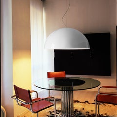 Sonora Suspension Lamp White by Vico Magistretti for Oluce