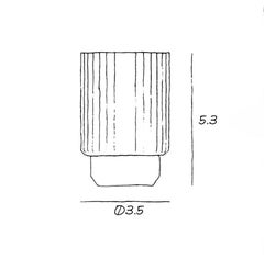 Sons of Brass Candle Holder Hurricane, Opal