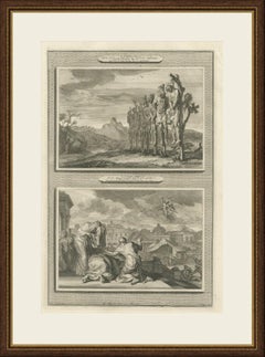 Sons of Saul Hanged and the Plague after David's Census, Mortier, circa 1700